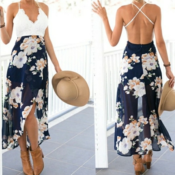 DomNobel Dresses & Skirts - Floral chiffon summer dress